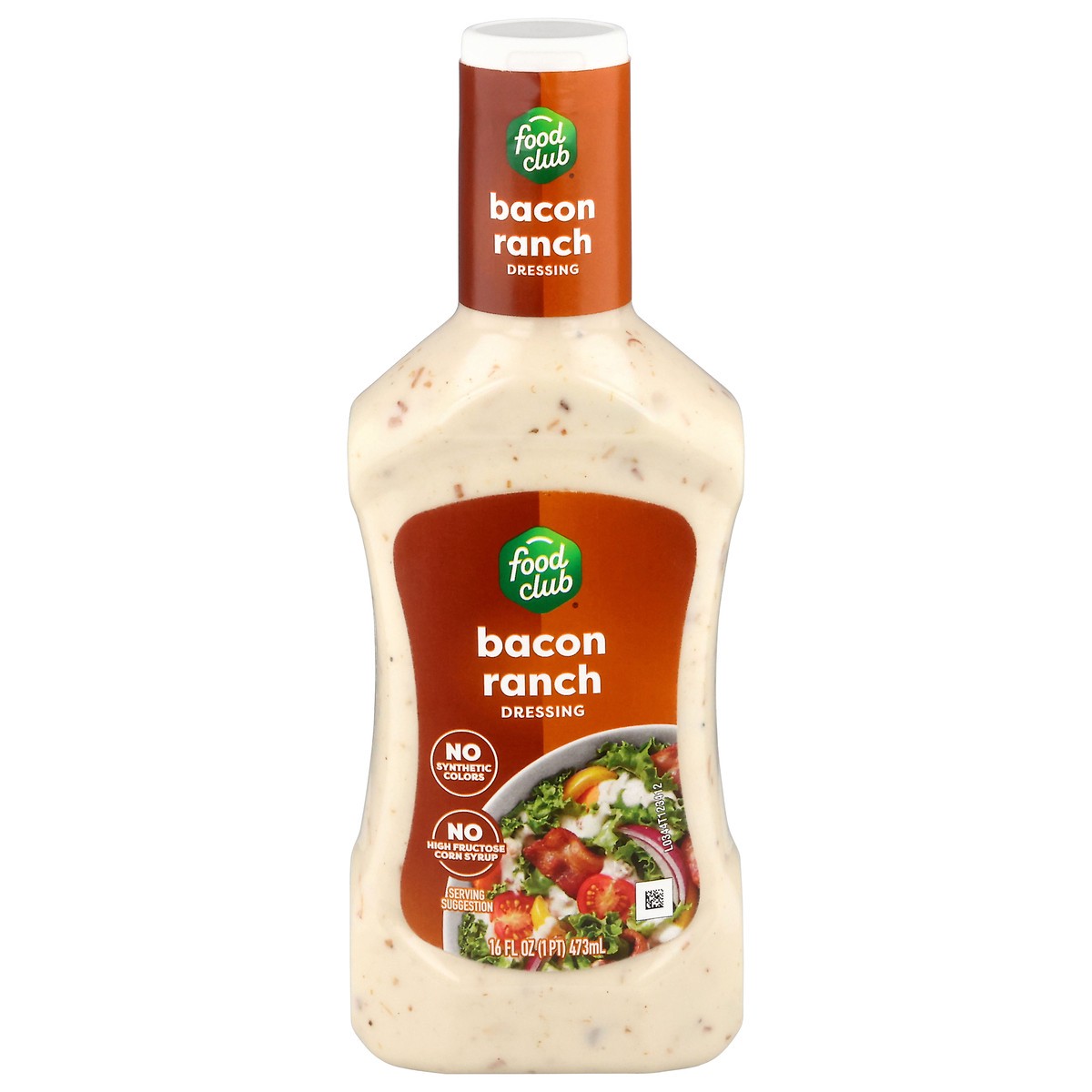 slide 1 of 13, Food Club Bacon Ranch Dressing - 16 fl oz, 16 fl oz