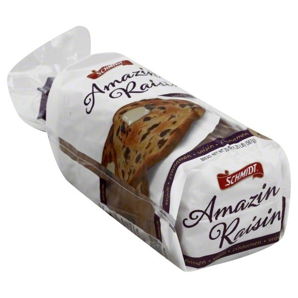 slide 1 of 5, Schmidt's Amazin Raisin Bread, 