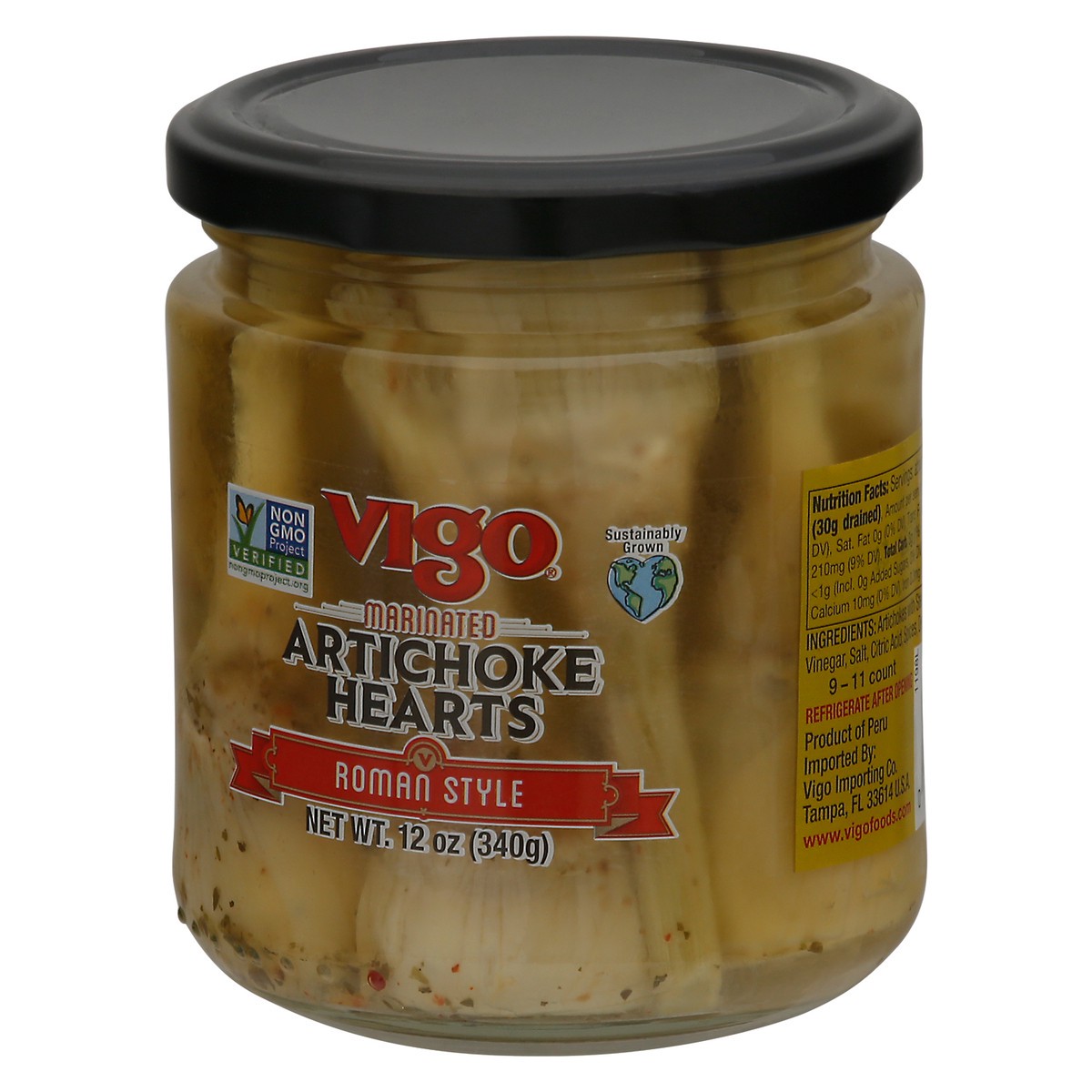 slide 10 of 12, Vigo Roman Style Marinated Artichoke Hearts 12 oz, 12 oz