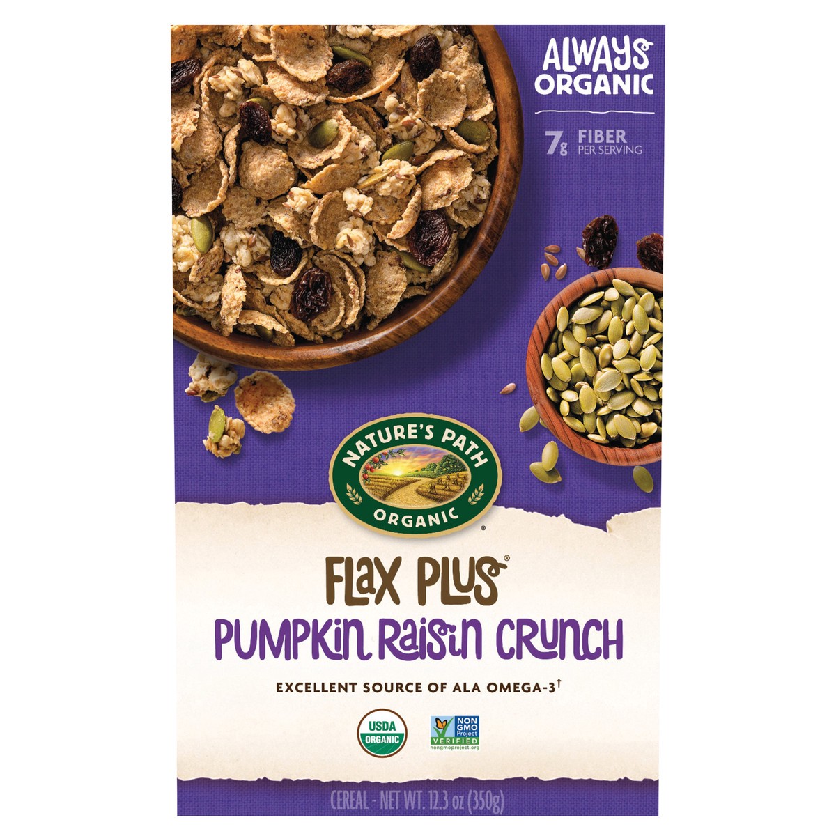 slide 1 of 1, Nature's Path Organic Pumpkin Raisin Crunch Cereal 12oz Box, 12.3 oz