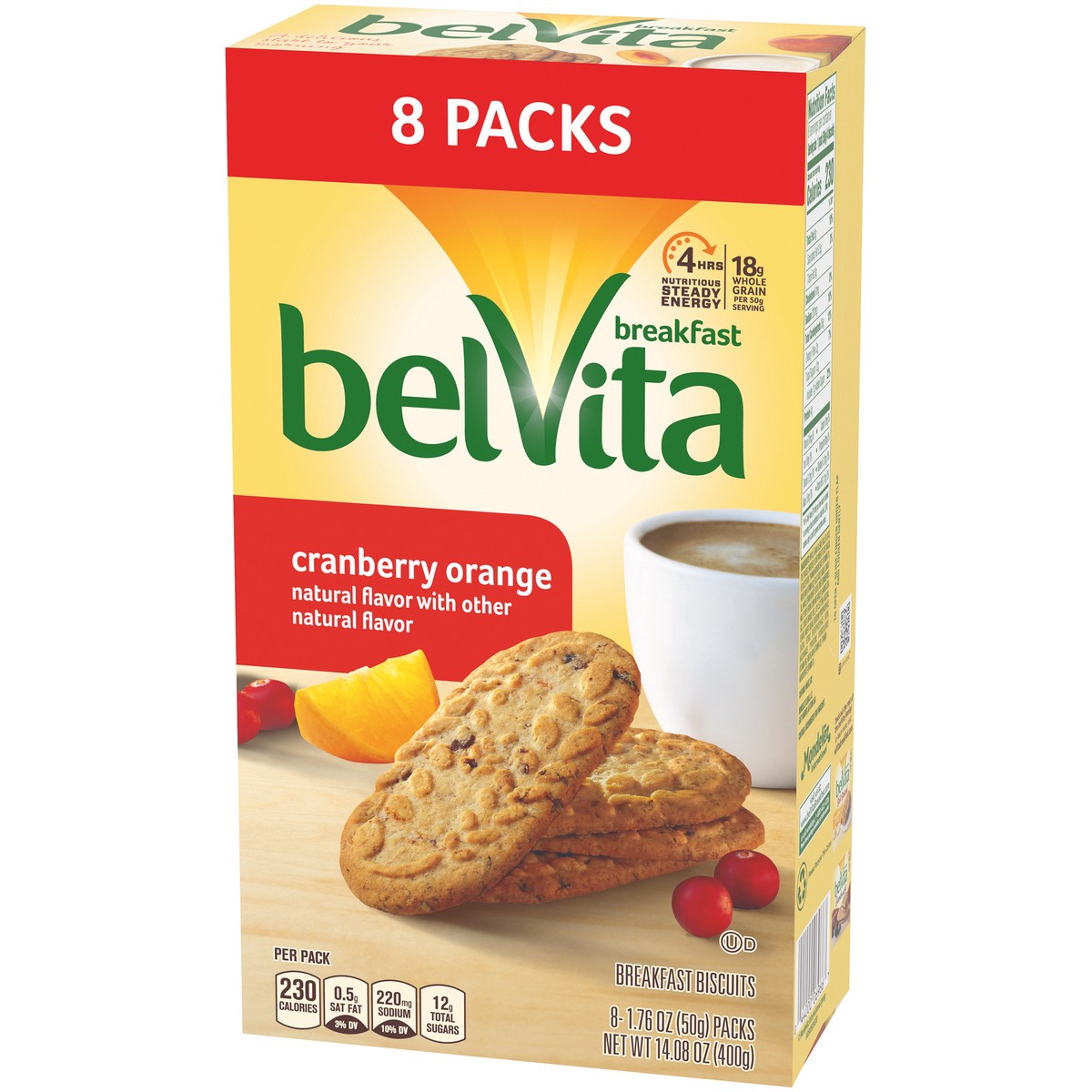 slide 3 of 9, belVita Cranberry Orange Breakfast Biscuits - 14.08oz, 14.08 oz