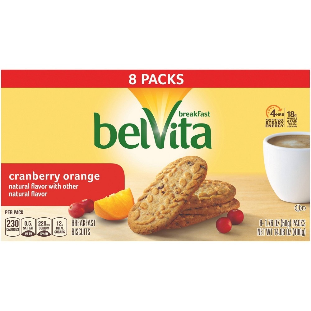 BelVita Cranberry Orange Breakfast Biscuits 14.08 Oz | Shipt