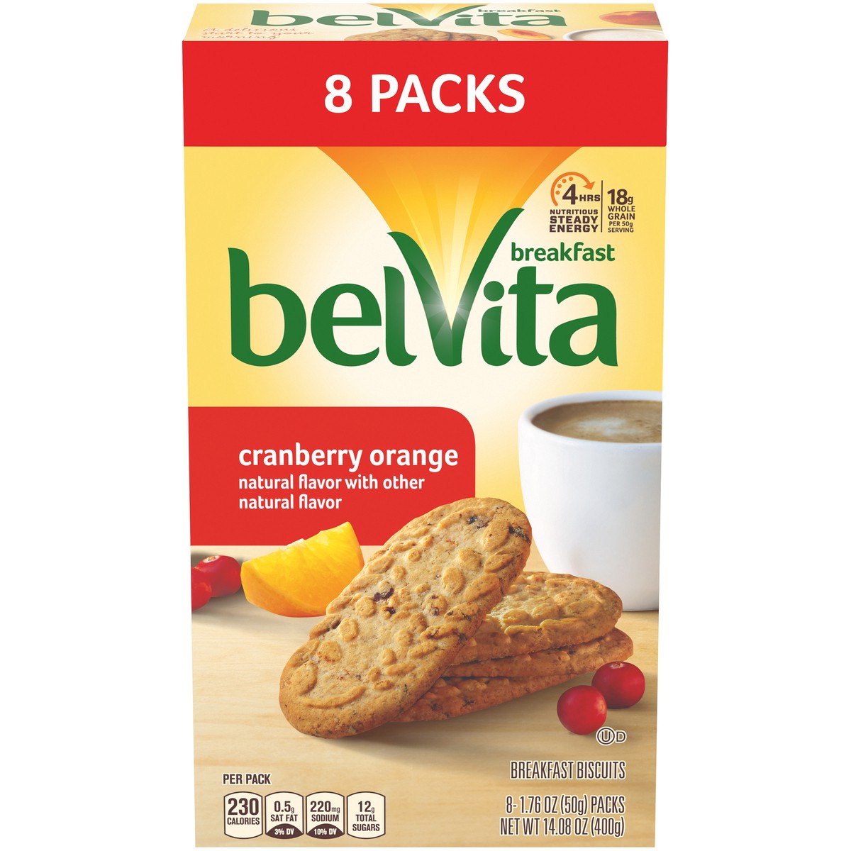 slide 1 of 9, belVita Cranberry Orange Breakfast Biscuits - 14.08oz, 14.08 oz