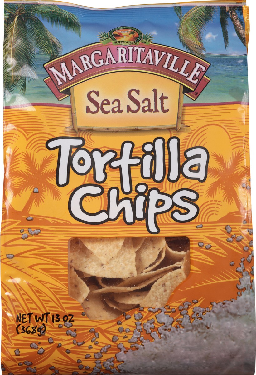 slide 6 of 9, Margaritaville Sea Salt Tortilla Chips, 13 oz