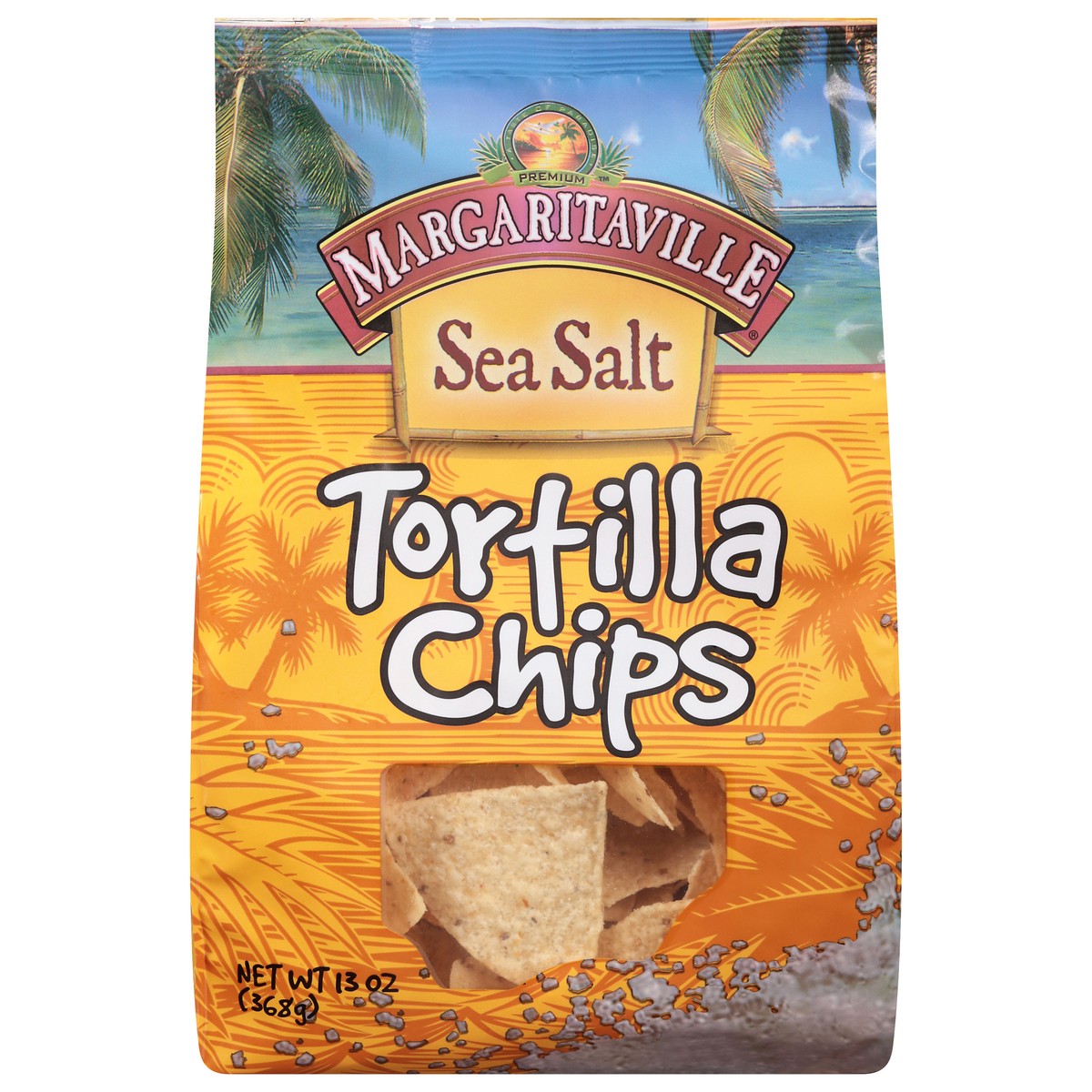 slide 1 of 9, Margaritaville Sea Salt Tortilla Chips, 13 oz