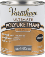 slide 1 of 1, Varathane Ultimate Polyurethane Semi-Gloss Oil-Based Wood Finish - Clear, 1 qt