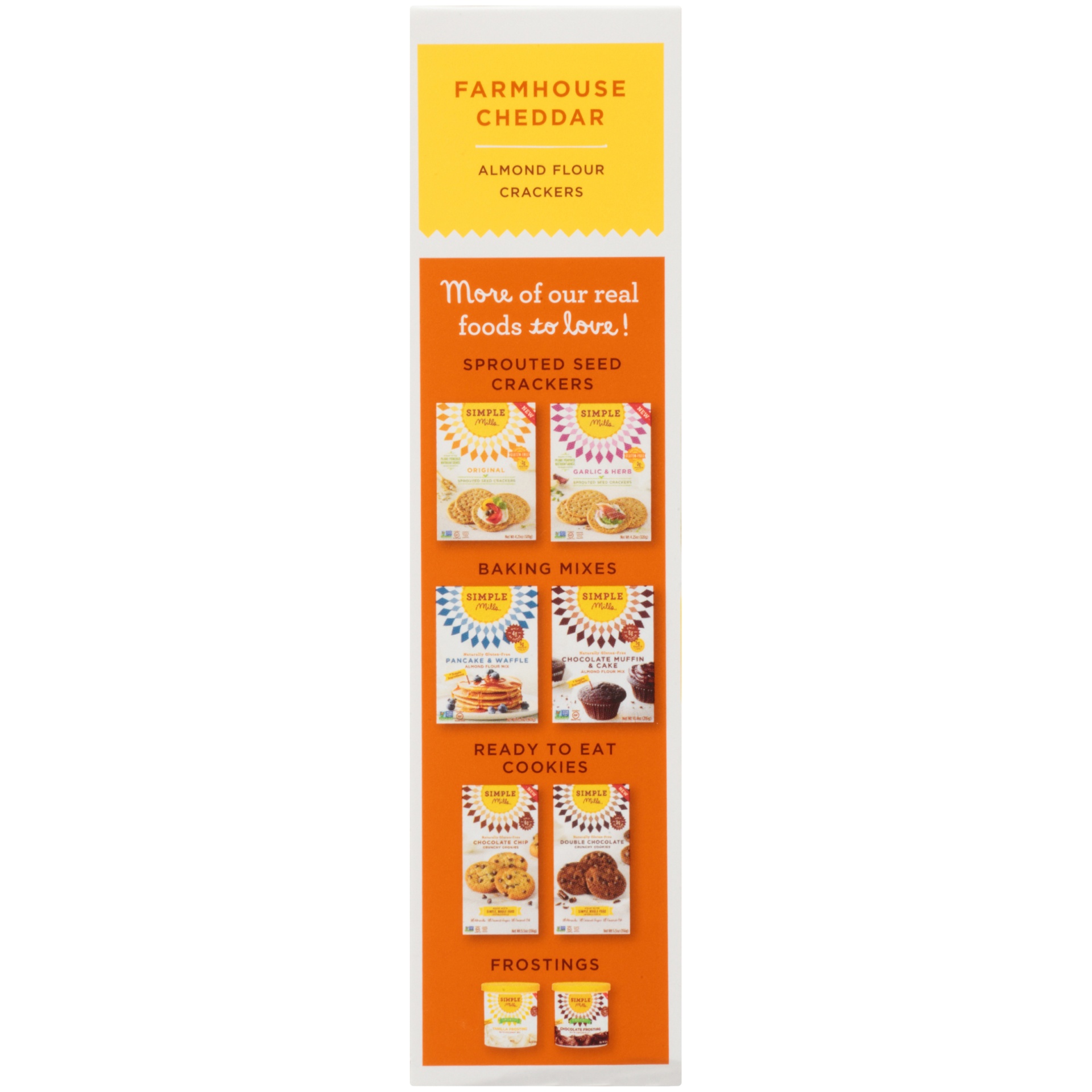 slide 8 of 8, Simple Mills Almond Flour Farmhouse Cheddar Crackers 4.25 oz, 4.25 oz