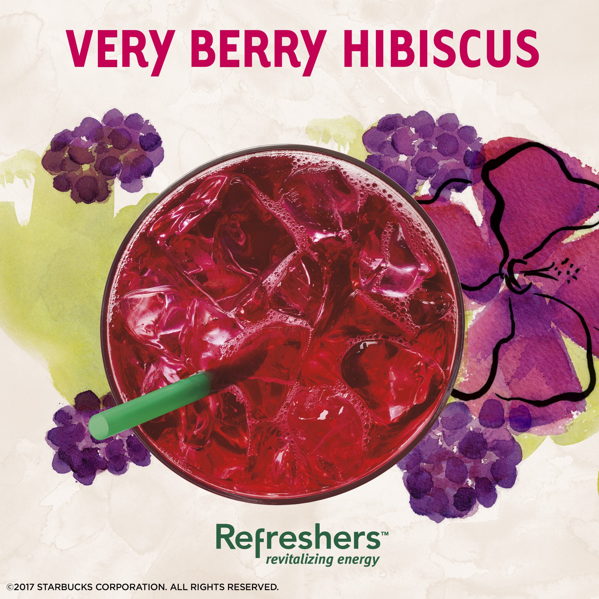 slide 3 of 4, Starbucks VIA Instant Flavored Packets — Refreshers Very Berry Hibiscus — 1 box (6 packets), 4.13 oz