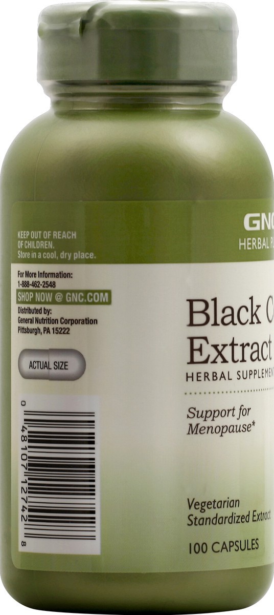 slide 3 of 6, GNC Black Cohosh Extract 100 ea, 100 ct