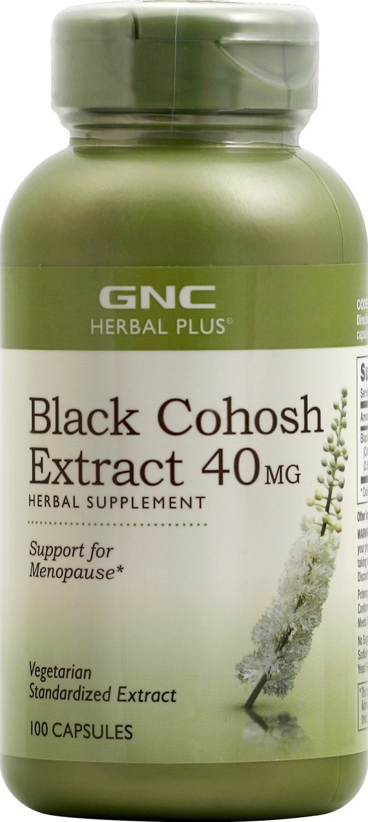 slide 5 of 6, GNC Black Cohosh Extract 100 ea, 100 ct