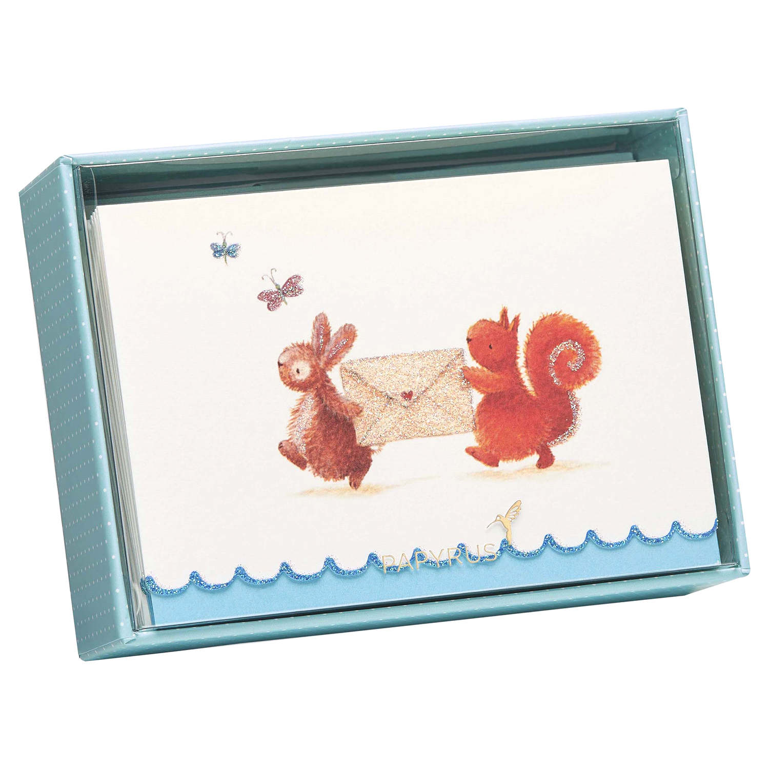 slide 4 of 4, Bunny & Squirrel Box Cards, 14 ct