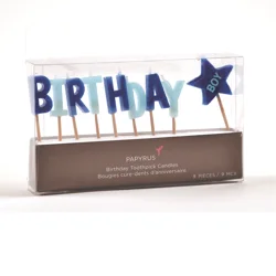 Birthday Toothpick Candles Boy