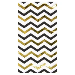 Papyrus Black & Gold Guest Towel