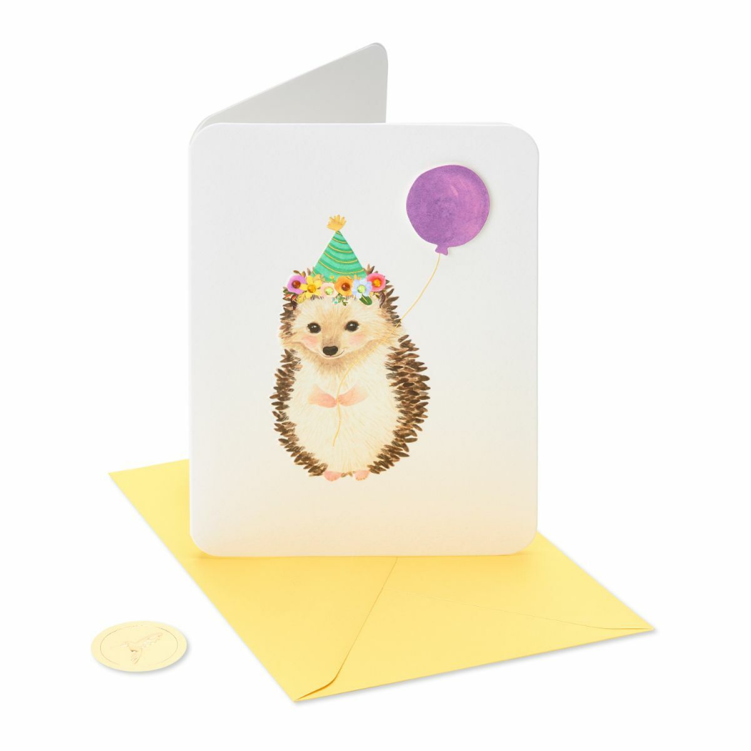 slide 3 of 4, Papyrus Hedgehog Birthday Card - Each, 1 ct