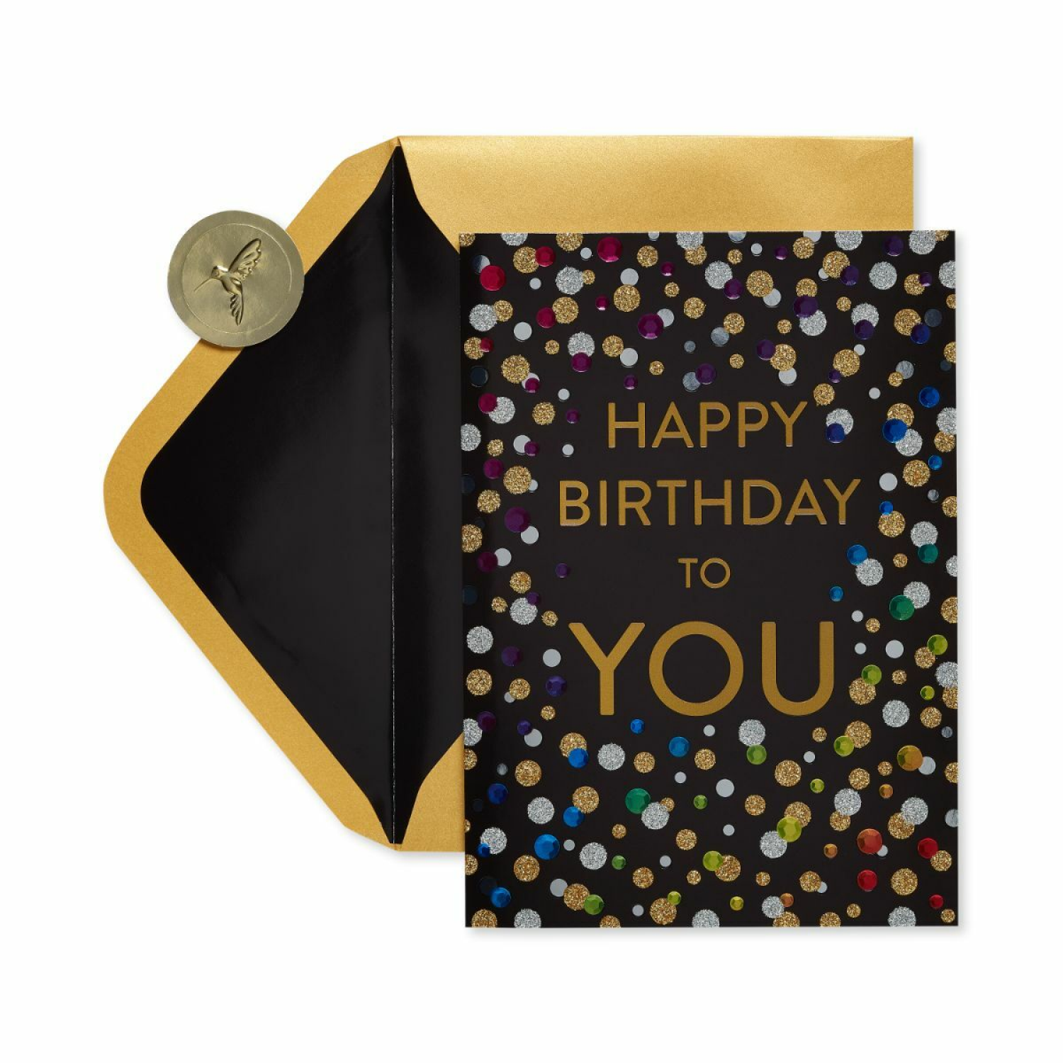 slide 3 of 4, Papyrus Birthday Card (Confetti Birthday), 1 ct