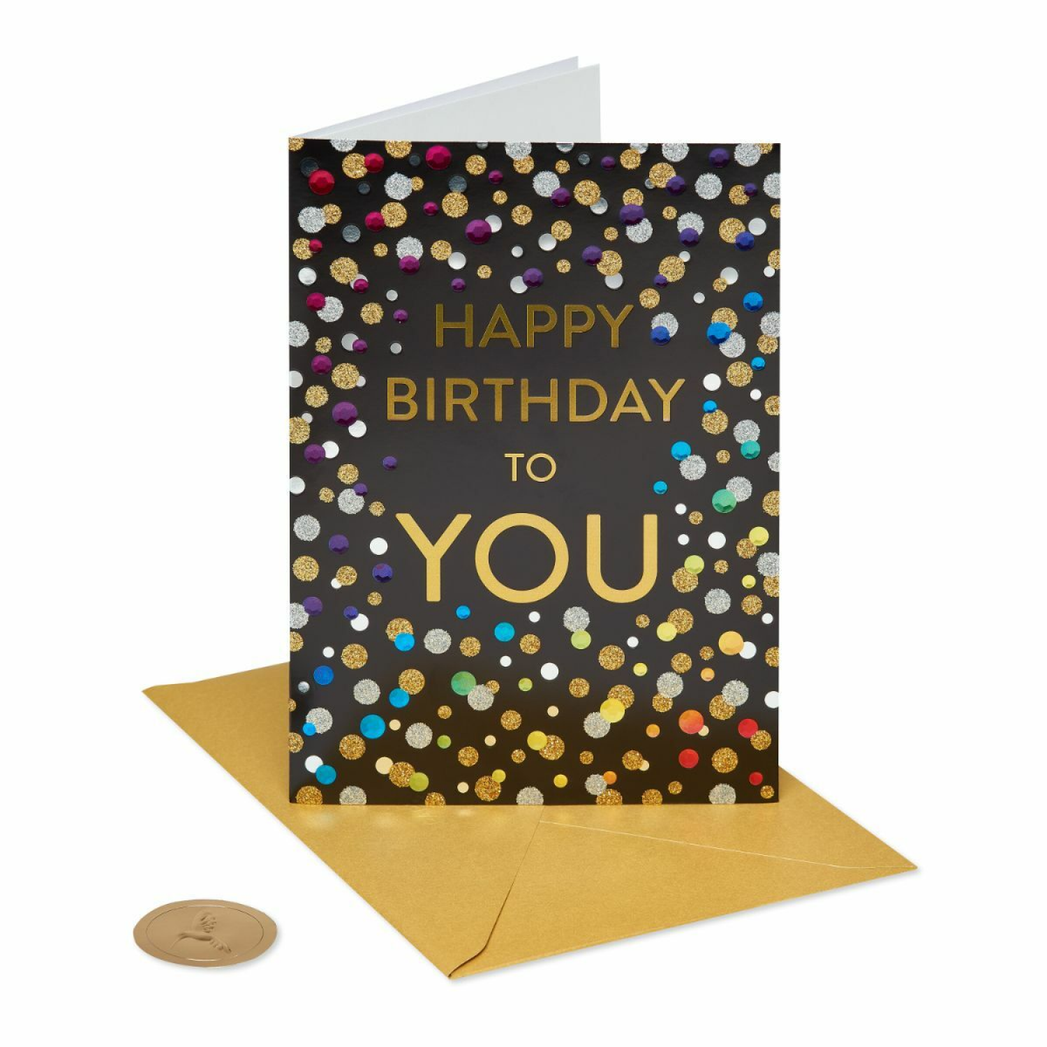 slide 1 of 4, Papyrus Birthday Card (Confetti Birthday), 1 ct