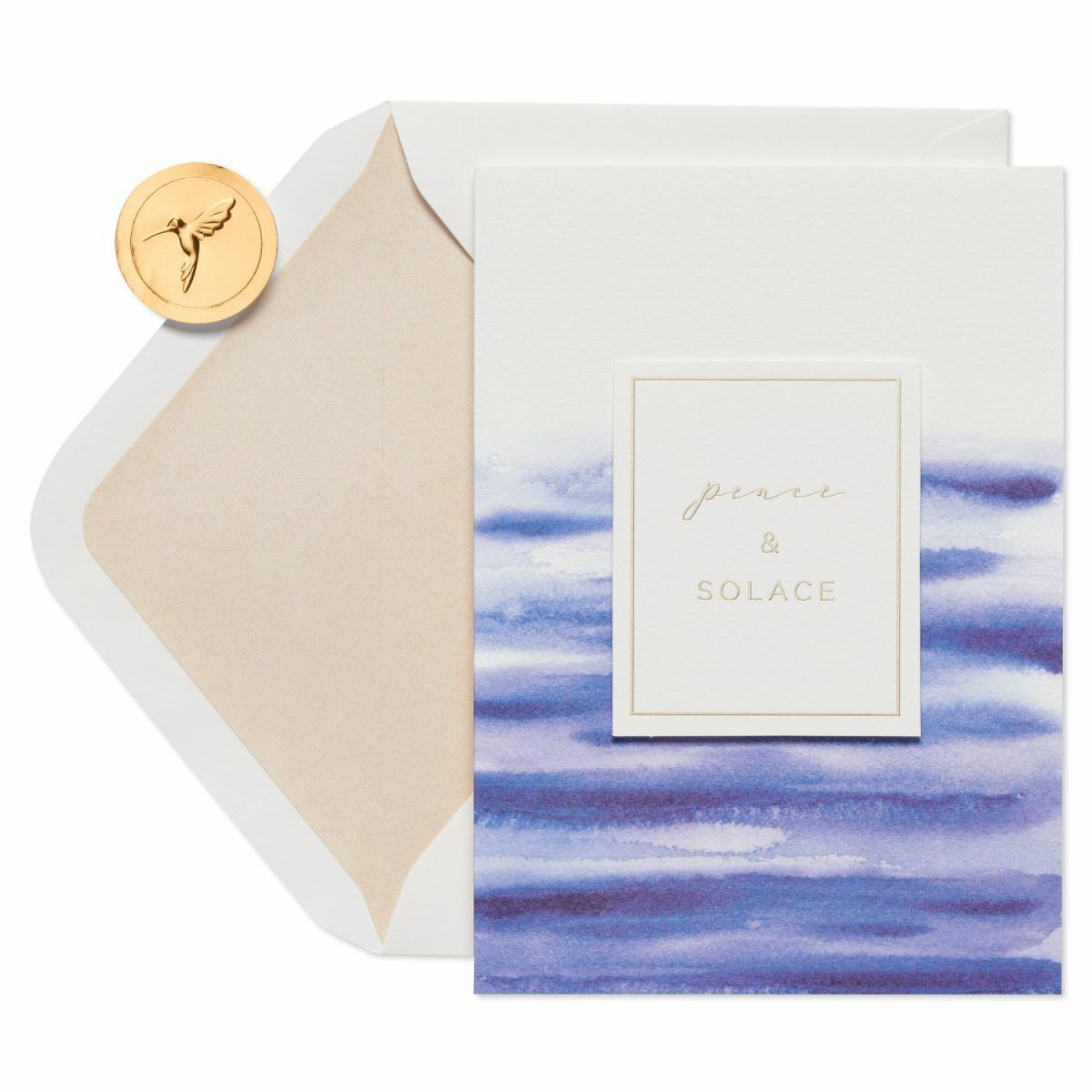 slide 1 of 4, Papyrus Peace & Solace Greeting Card 1 ea, 1 ct