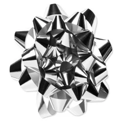 American Greetings Silver Confetti Gift Bow