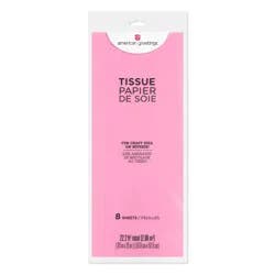American Greetings Dark Pink Tissue Paper, 8 ct