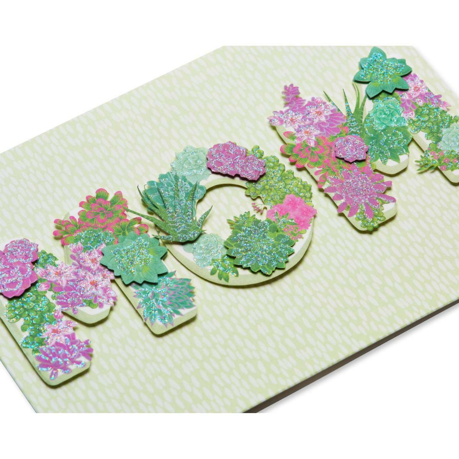 slide 4 of 4, Papyrus Mother's Day Card (Floral Lettering), 1 ct