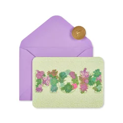 Papyrus Mother's Day Card (Floral Lettering)