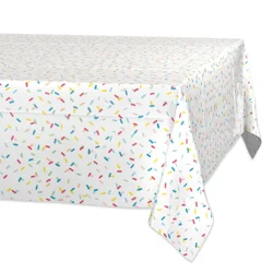 American Greetings Plastic Table Cover - Colorful Sprinkles