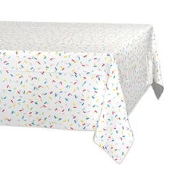 American Greetings Plastic Table Cover - Colorful Sprinkles