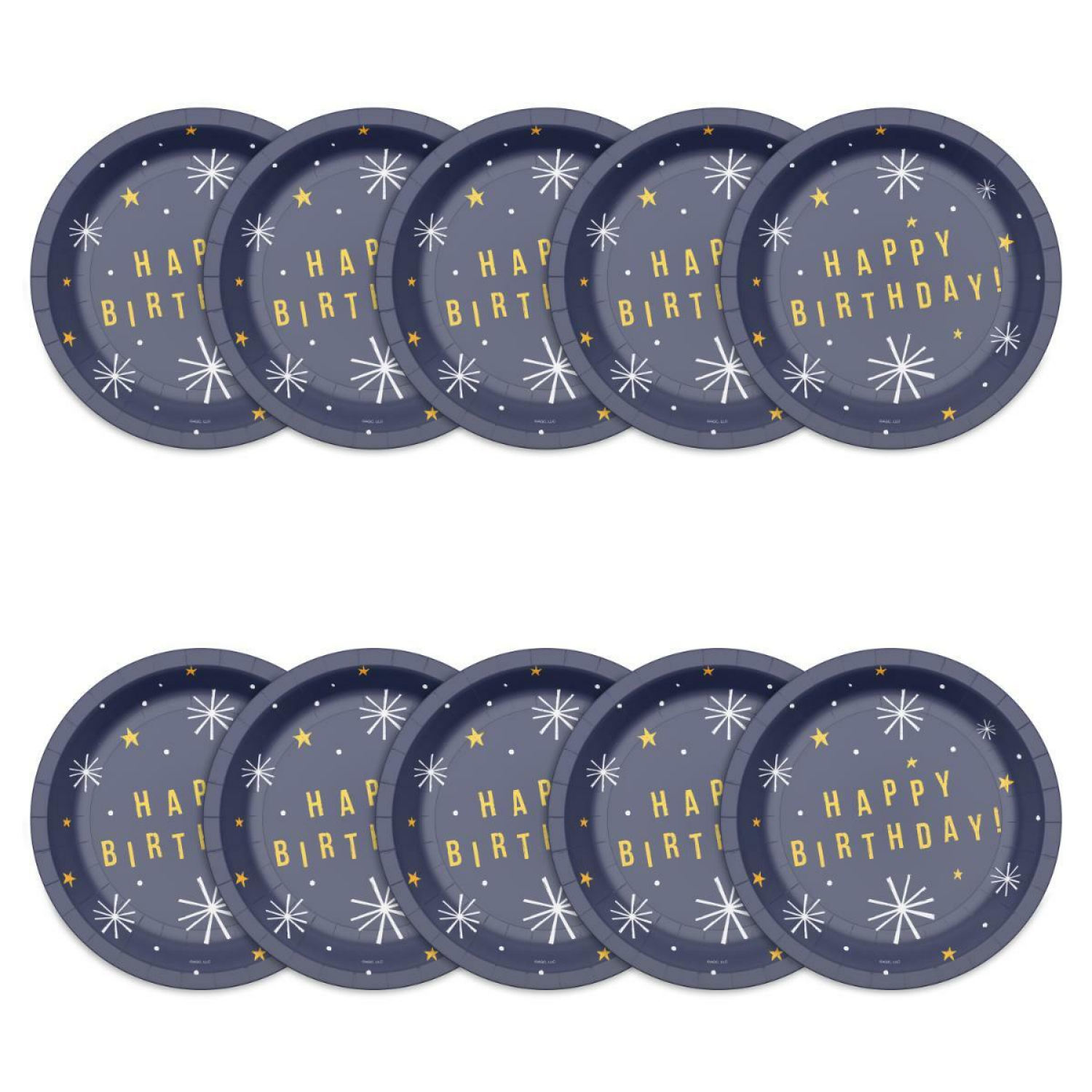 slide 2 of 3, American Greetings B Stars Bday Round Plates 7 Inch 10 ea, 10 ct