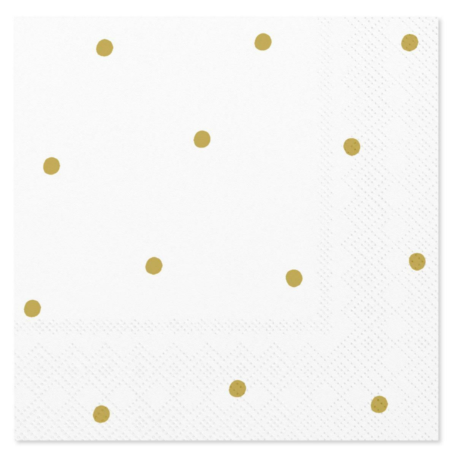 slide 1 of 2, American Greetings Beverage Napkins Gold Polka Dots, 20 ct