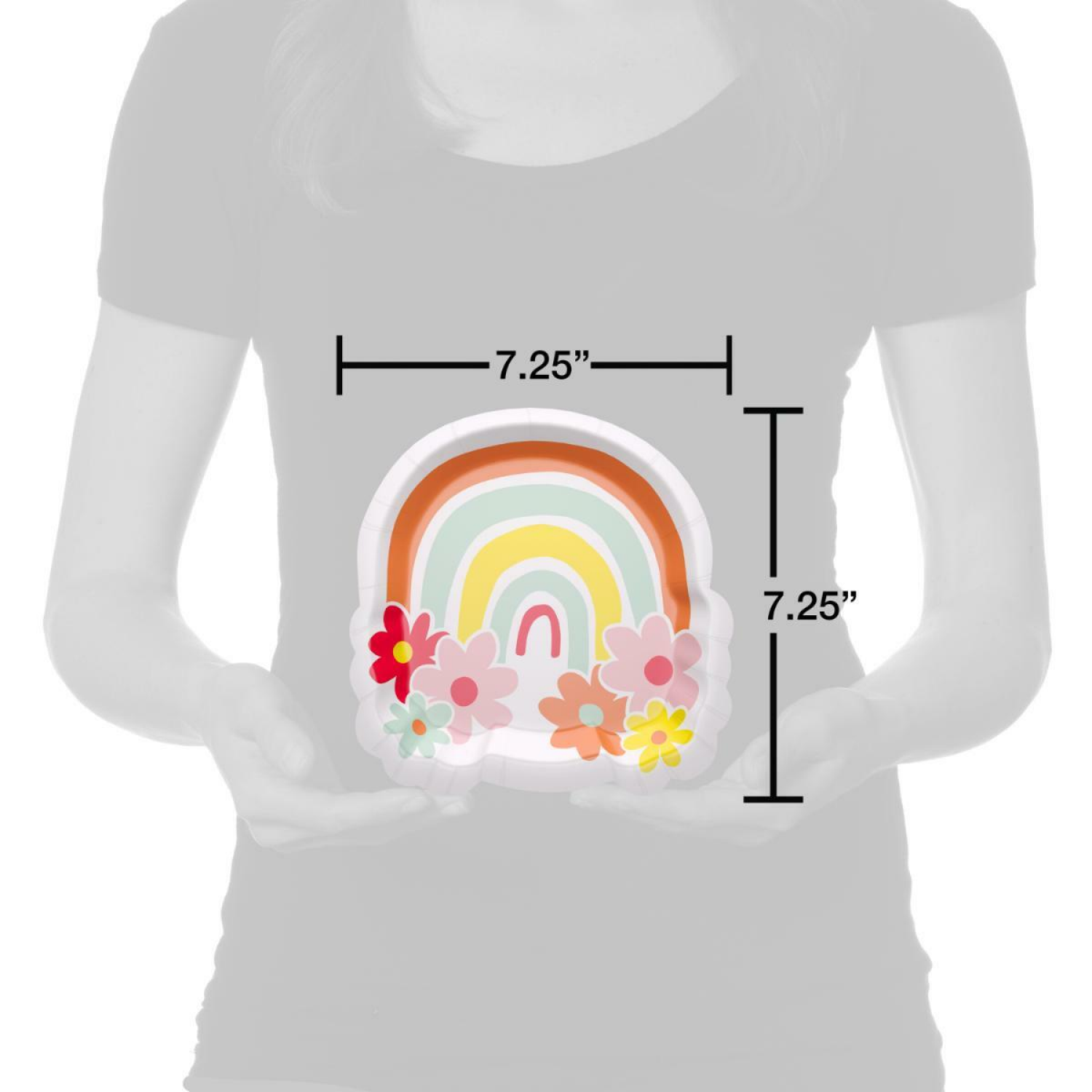 slide 3 of 3, American Greetings 10-Count 7" Birthday Paper Plates, Rainbow, 1 ct