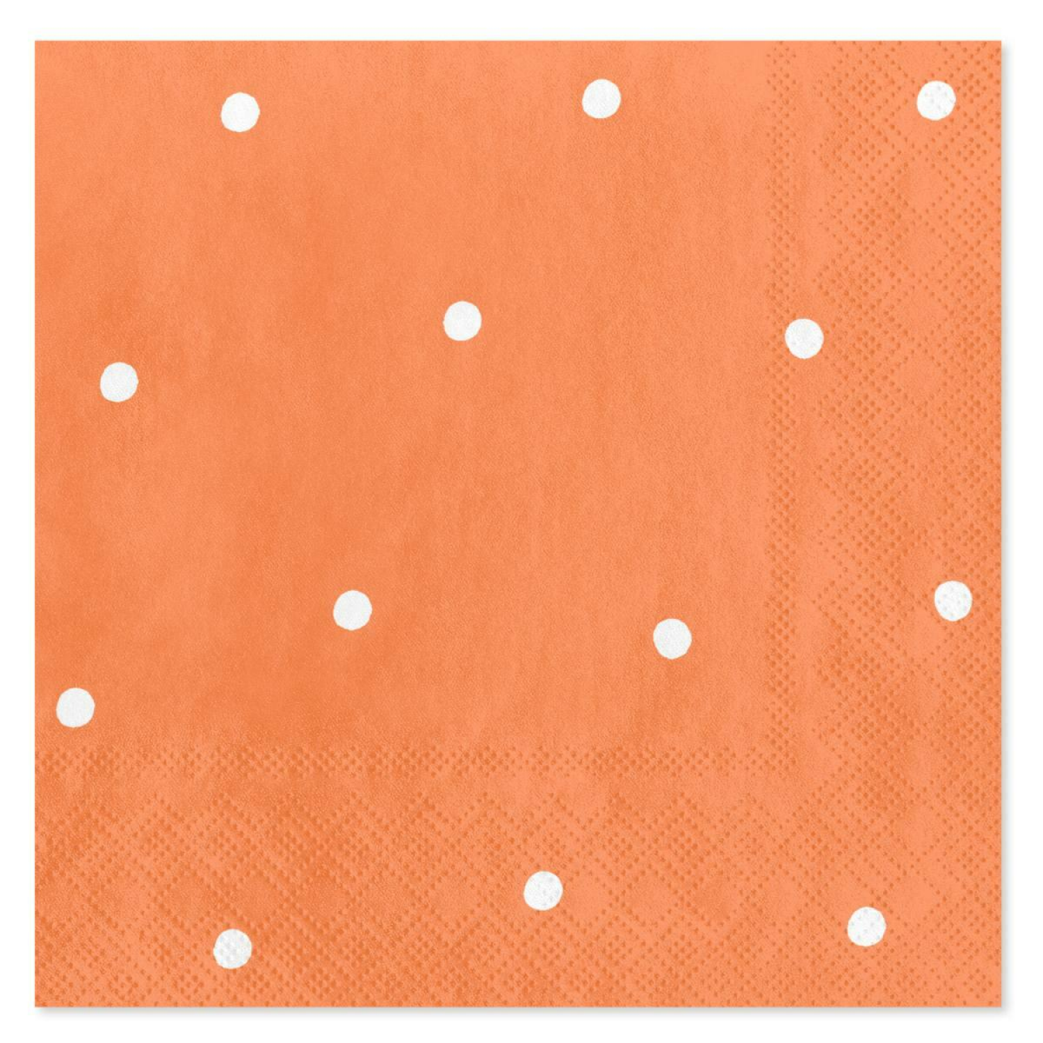 slide 1 of 2, American Greetings Polka Dot Beverage Napkins - Orange, 20 ct