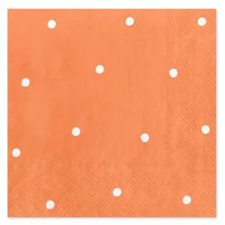 American Greetings Polka Dot Beverage Napkins - Orange