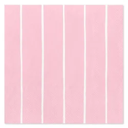 American Greetings All Occasion Lunch Napkins - Pink With Lines