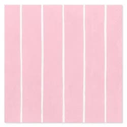 American Greetings All Occasion Lunch Napkins - Pink With Lines