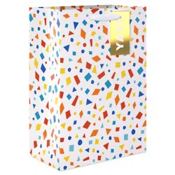 American Greetings Yay Confetti Medium White Gift Bag with Hang Tag