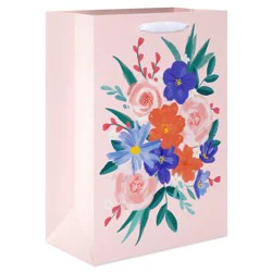 American Greetings Floral Medium Light Pink Gift Bag