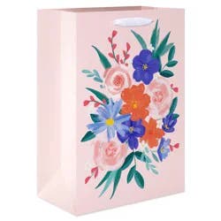 American Greetings Floral Medium Light Pink Gift Bag