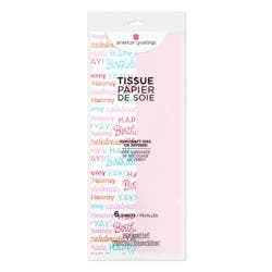 American Greetings Flamingo Pink & Birthday Tissue Paper, 6 ct