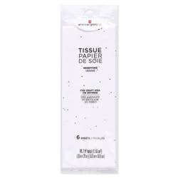 American Greetings Gold Gem on White Tissue Paper Bundle, 6 ct