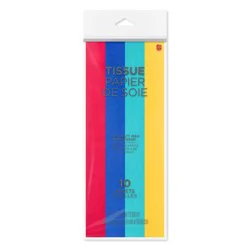 American Greetings Multi-Color Tissue Paper - Red, Blue, Yellow 8 ct