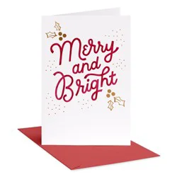 American Greetings Merry & Bright Christmas Card