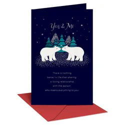 American Greetings Romantic Christmas Card