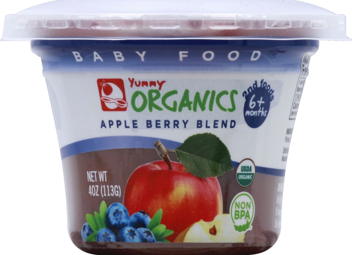 slide 3 of 3, Yummy Organics Baby Food 4 oz, 4 oz