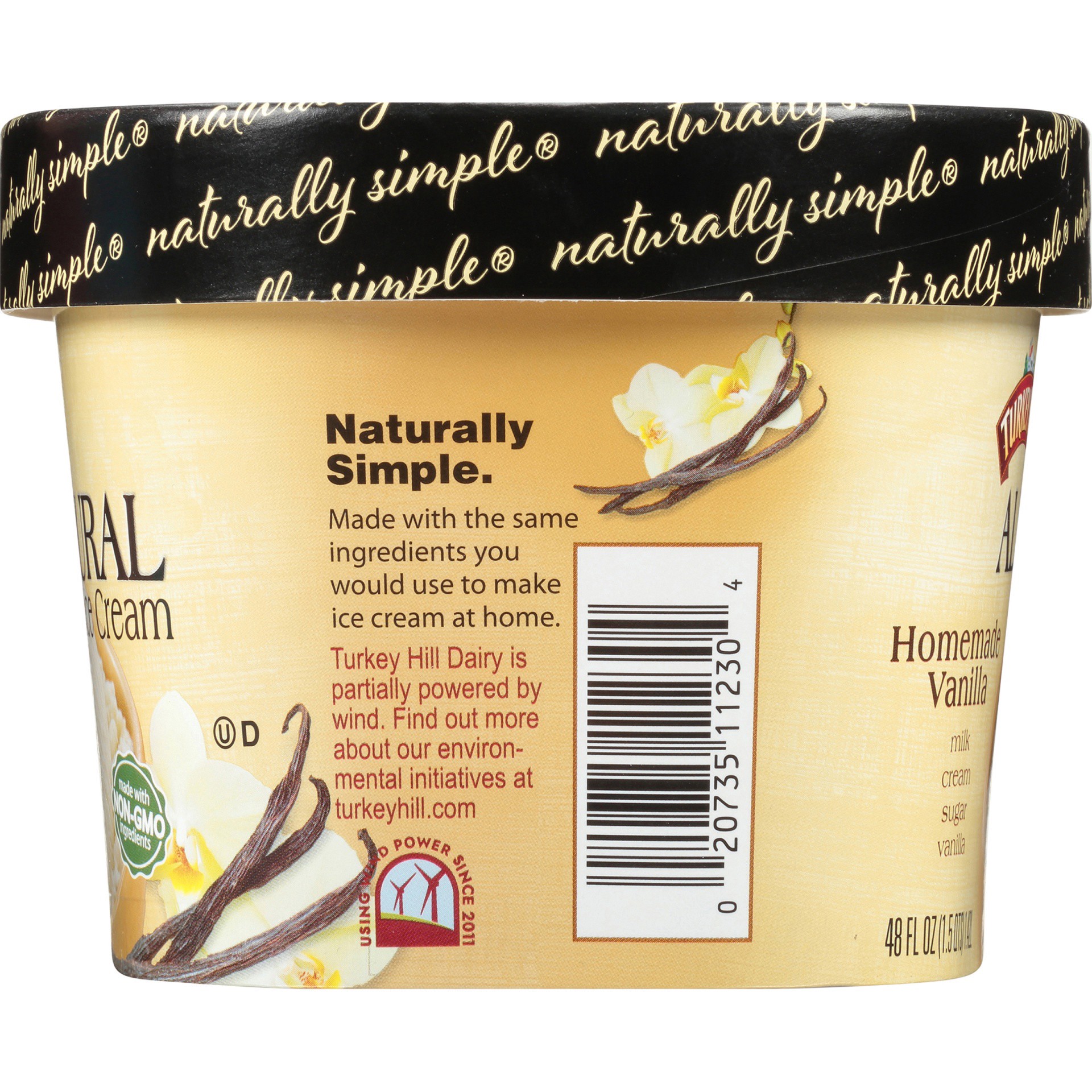 slide 4 of 8, Turkey Hill Homemade Vanilla, 48 fl oz