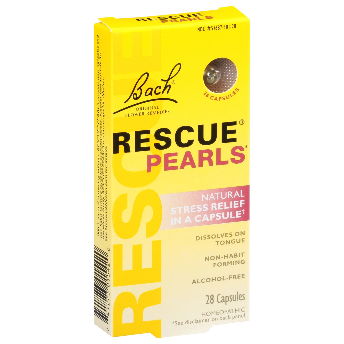 slide 1 of 12, Bach Original Flower Remedies Rescue Pearls Natural Stress Relief in a Capsule 28 Capsules, 28 ct