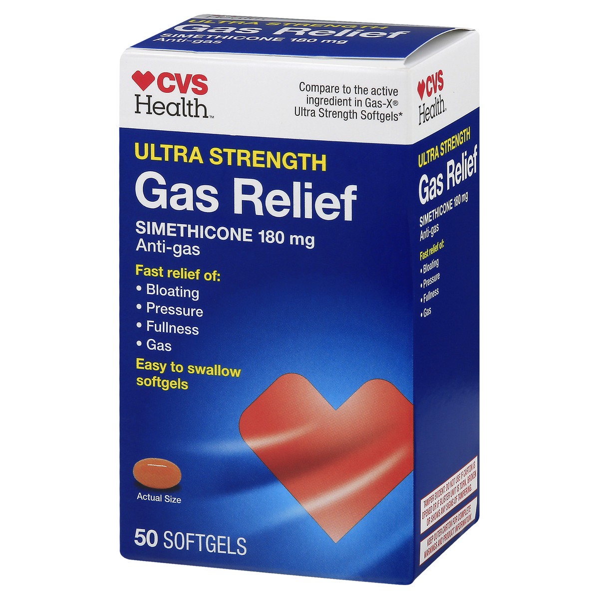 slide 5 of 10, CVS Health Ultra Strength Gas Relief Softgels, 50 Ct, 1 ct