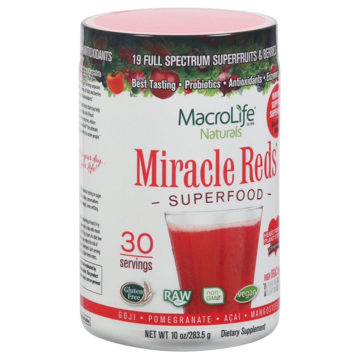 slide 2 of 10, MacroLife Naturals Miracle Reds Superfood 1 10 oz, 10 oz