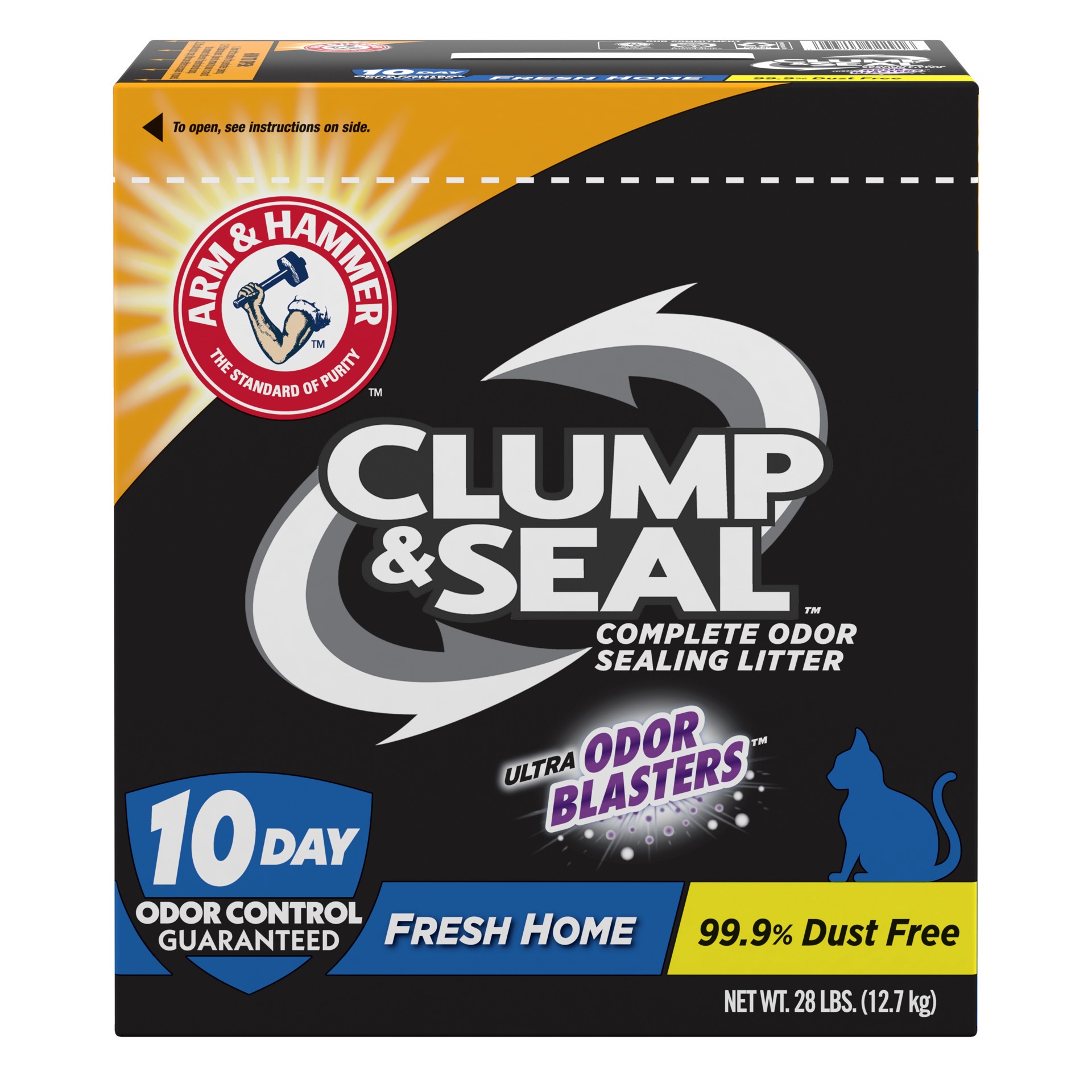 slide 1 of 5, Arm & Hammer Clump  Seal Cat Litter, Fresh Home Scent 28lb, 28 lb