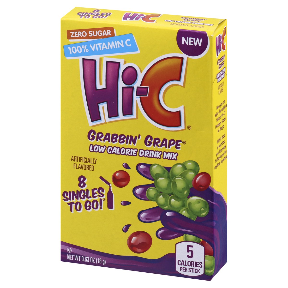 slide 10 of 13, Hi-C Grabbin' Grape Drink Mix - 8 ct, 8 ct