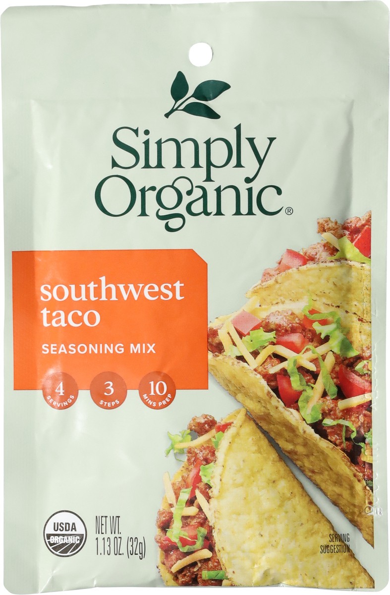 slide 2 of 9, Simply Organic Southwest Taco Seasoning Mix, 1.13 oz